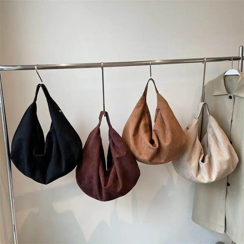 LEFTSIDE Design Large PU Leather Hobo Bags Lady Winter Shoulder Bag for Women 2025 New Fashion Trend Y2K Handbags Underarm Bag