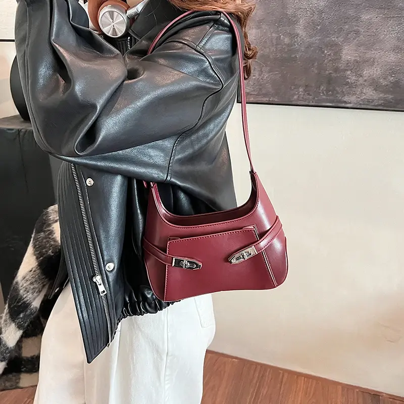 LEFTSIDE Small PU Leather Shoulder Bags For Women 2024 Y2K New Korean Fashion Trend Crossbody Bag Female Luxury Handbags
