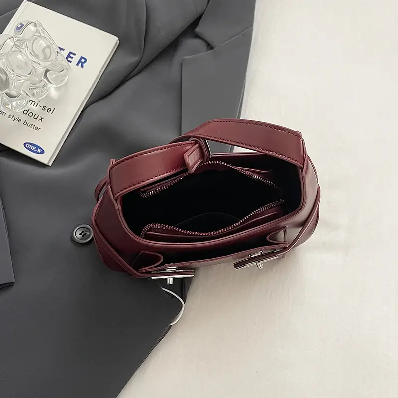 LEFTSIDE Small PU Leather Shoulder Bags For Women 2024 Y2K New Korean Fashion Trend Crossbody Bag Female Luxury Handbags