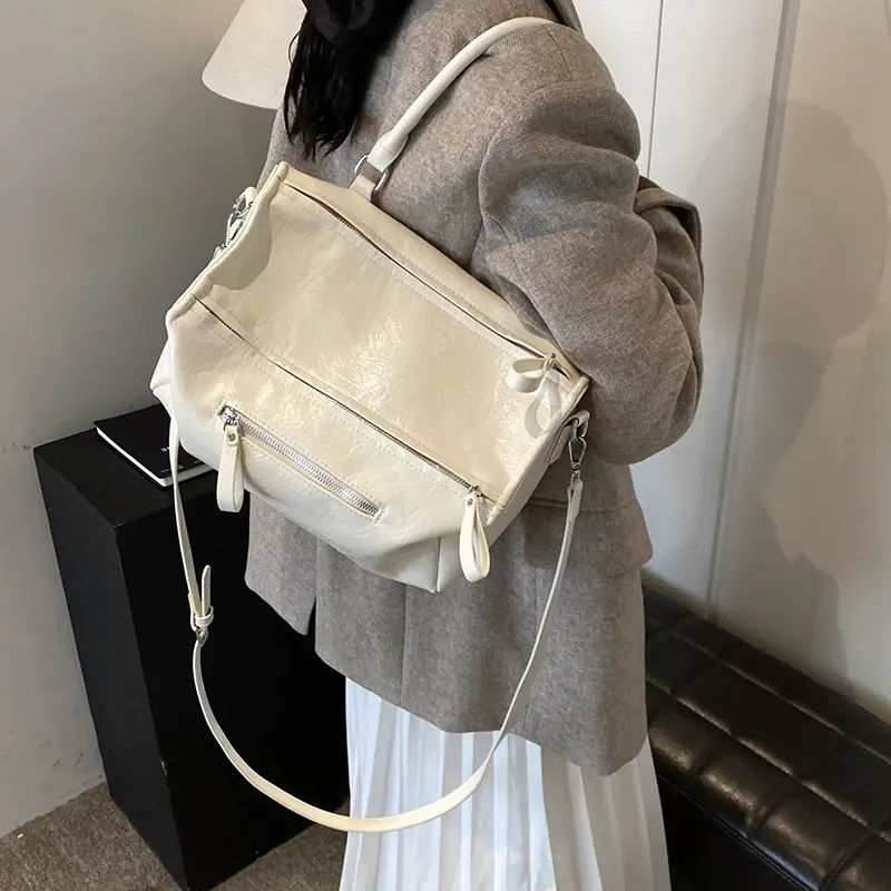 LEFTSIDE Small PU Leather Crossbody Bags Lady Retro Shoulder Bag for Women 2025 Winter Fashion New Trend Y2K Handbags and Purses