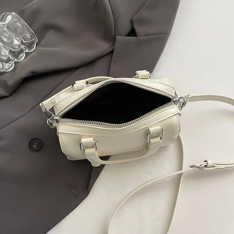 LEFTSIDE Short Handle PU Leather Crossbody Bags for Women 2025 Spring Luxury Trend Y2K Ladies Shoulder Bag Handbags and Purses