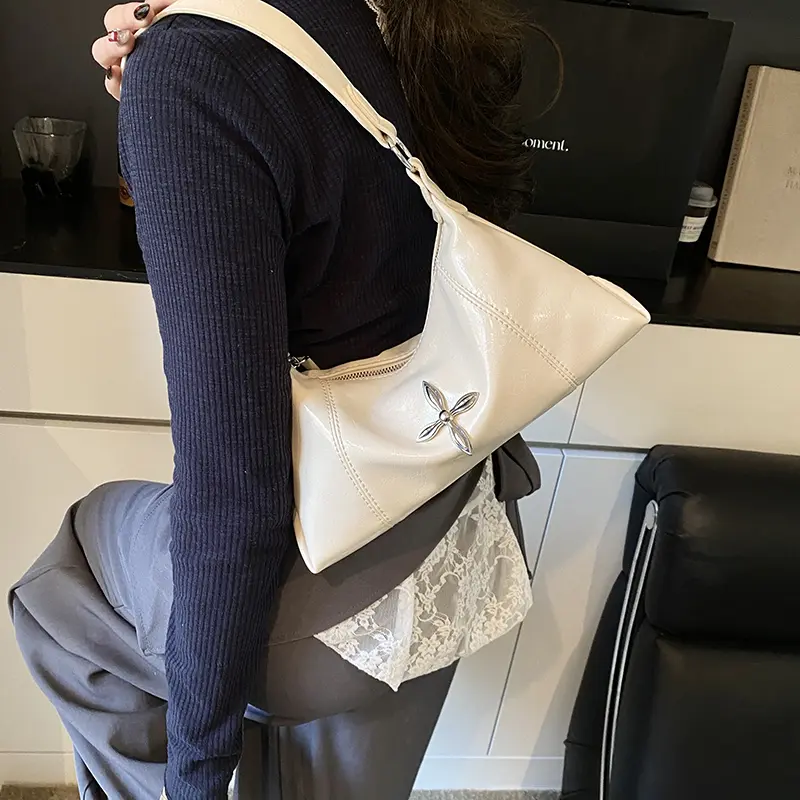 LEFTSIDE Women Small PU Leather Design Shoulder Bag 2025 New Trend Y2K Simple Crossbody Bag Female Y2k Handbags and Purses