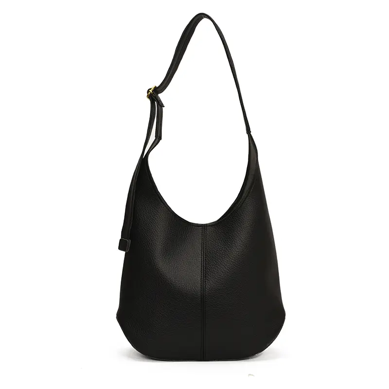 LEFTSIDE Design High-capacity PU Leather Underarm Bags for Women 2025 New Female Shoulder Hobo Bag Soft Solid Color Handbags