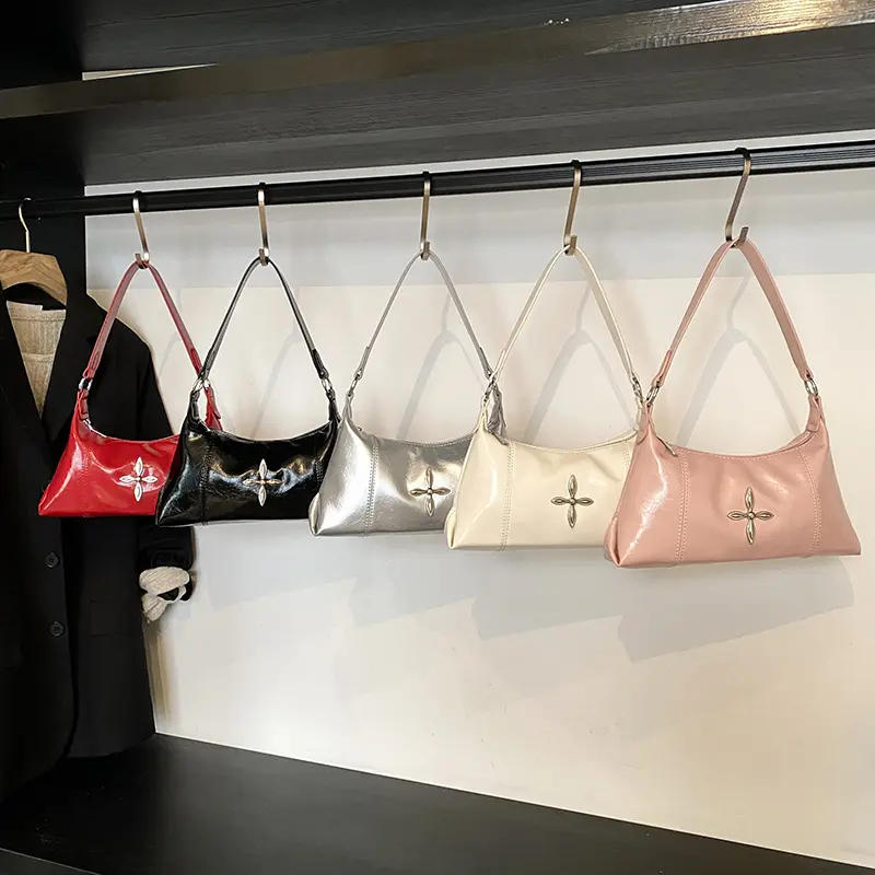 LEFTSIDE Women Small PU Leather Design Shoulder Bag 2025 New Trend Y2K Simple Crossbody Bag Female Y2k Handbags and Purses
