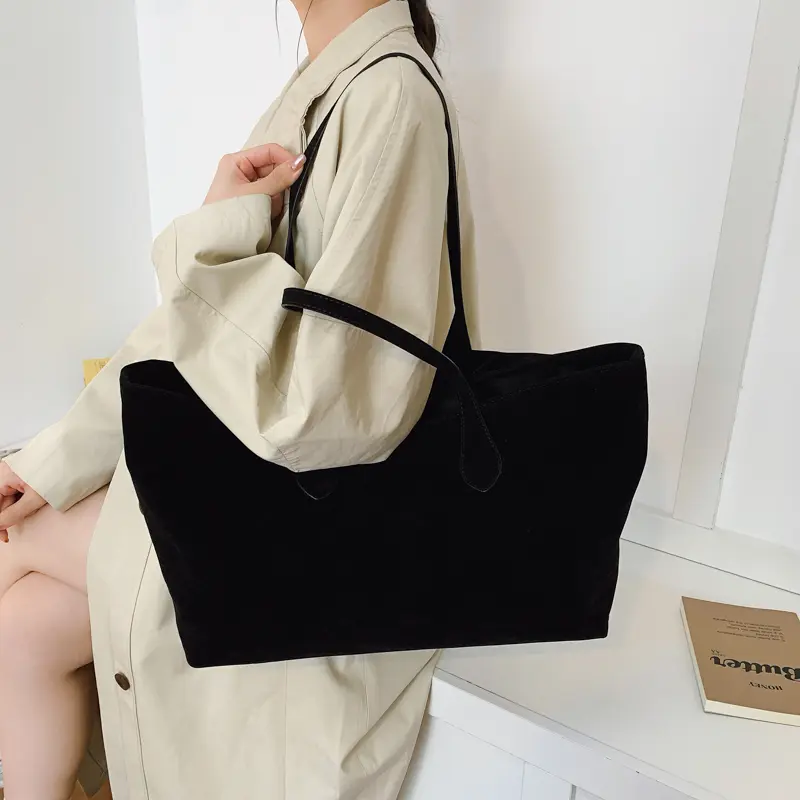 LEFTSIDE Design large capacity PU Leather Shoulder Bags for Women 2025 Winter Trend Tote Bag Females Retro New ​Luxury Handbags