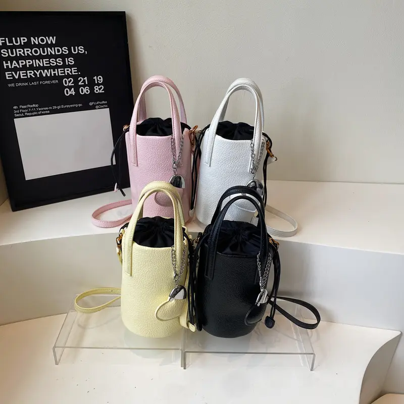LEFTSIDE Small Bucket Crossbody Bags for Women PU Leather Shoulder Bag 2025 Luxury Designer Short Handle Purses and Handbags