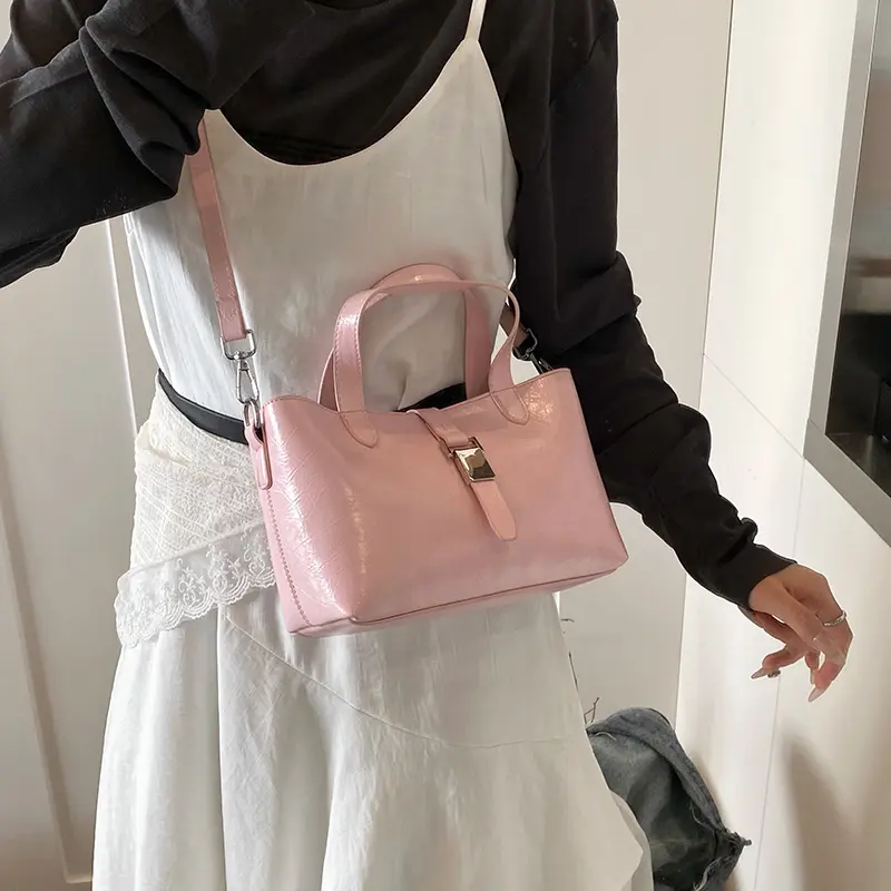 LEFTSIDE Women PU Leather Shoulder Bag 2025 New Trend Fashion Y2K Simple Short Handle Underarm Crossbody Bag Female Y2k Handbag