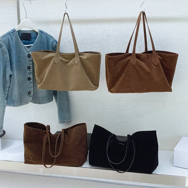 LEFTSIDE Design large capacity PU Leather Shoulder Bags for Women 2025 Winter Trend Tote Bag Females Retro New ​Luxury Handbags