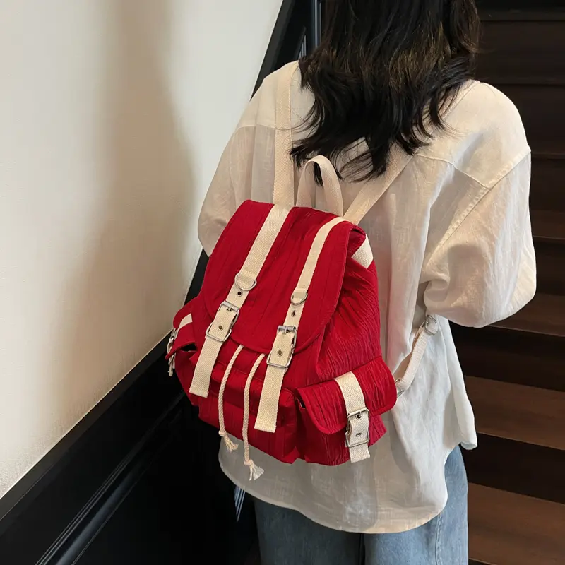 LEFTSIDE Women's Cloth Backpacks 2025 New in Fashion Summer Backpack for Teens​​ Girls School Bag Cute Travel Back Pack