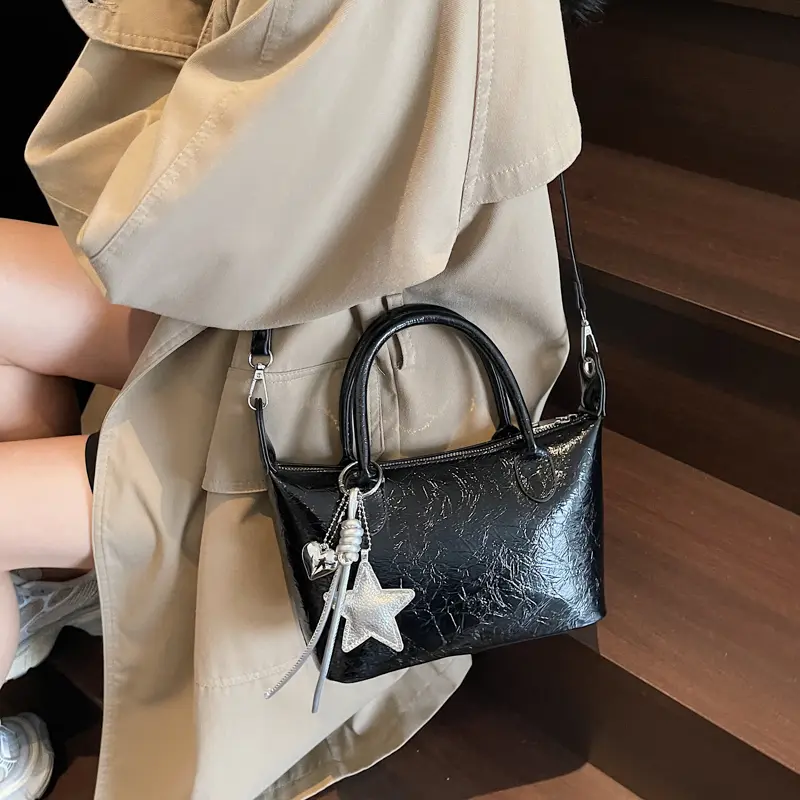 LEFTSIDE Retro Small Silver Underarm Bag 2025 New Trendy Luxury Shoulder Bag Fashion Short Handle Crossbody Bag Females Handbags