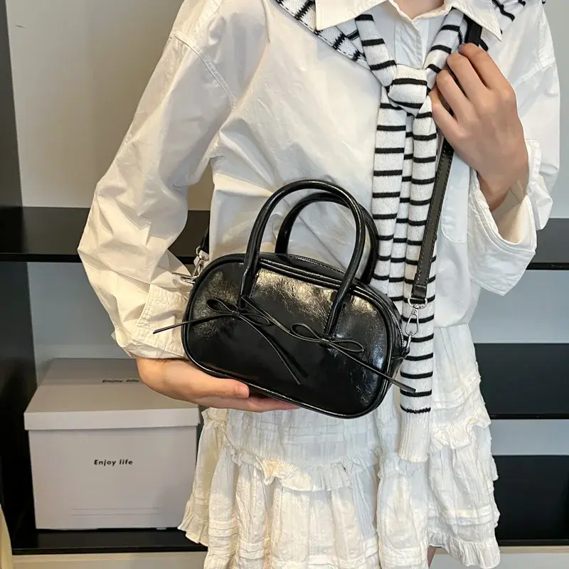 LEFTSIDE Silver Design Small PU Leather Shoulder Bags for Women 2025 Y2K Luxury Trend Crossbody Bag Female Handbags and Purses