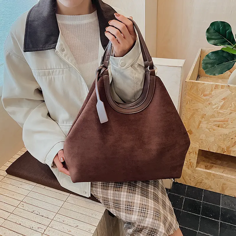 LEFTSIDE Retro 2 Pcs/set PU Leather Shoulder Bags for Women Tote Bag 2025 Winter Luxury Designer Vintage Purses and Handbags
