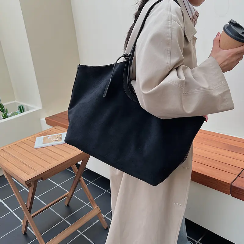 LEFTSIDE Retro 2 Pcs/set PU Leather Shoulder Bags for Women Tote Bag 2025 Winter Luxury Designer Vintage Purses and Handbags
