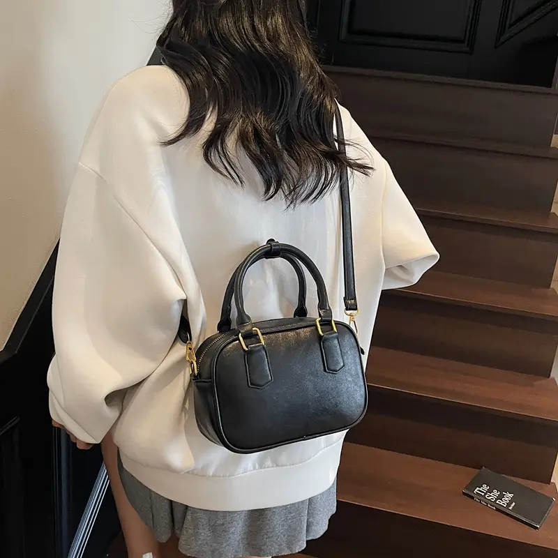 LEFTSIDE Women PU Leather Shoulder Bag 2025 Winter Short Handle Crossbody Bag Luxury Designer New Trend Handbags and Purses