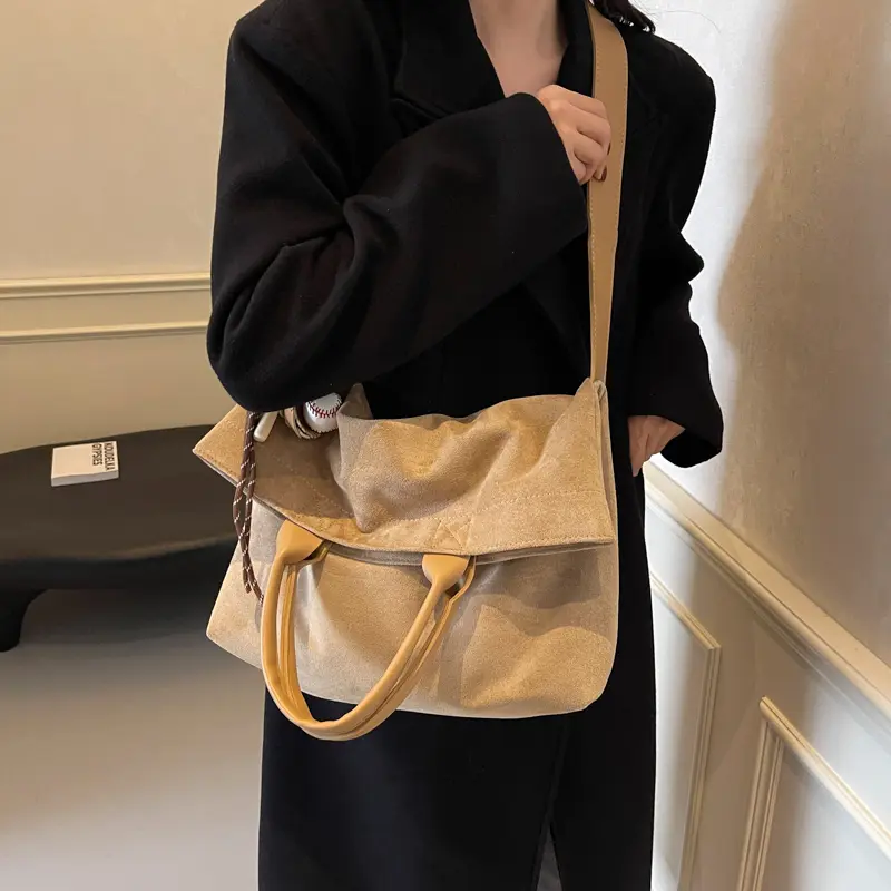 LEFTSIDE Women PU Leather Crossbody Bag 2025 Winter Retro Trend Short Handle Shoulder Bag Luxury Designer Handbags and Purses