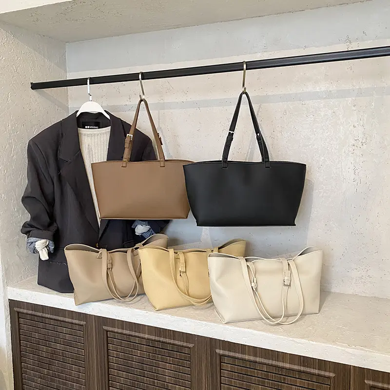 LEFTSIDE 2025 Summer New in Big PU Leather Luxury Brand Handbags and Purses Women's Tote Bag Short Handle Shoulder Bags