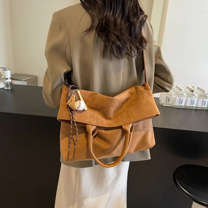 LEFTSIDE Women PU Leather Crossbody Bag 2025 Winter Retro Trend Short Handle Shoulder Bag Luxury Designer Handbags and Purses