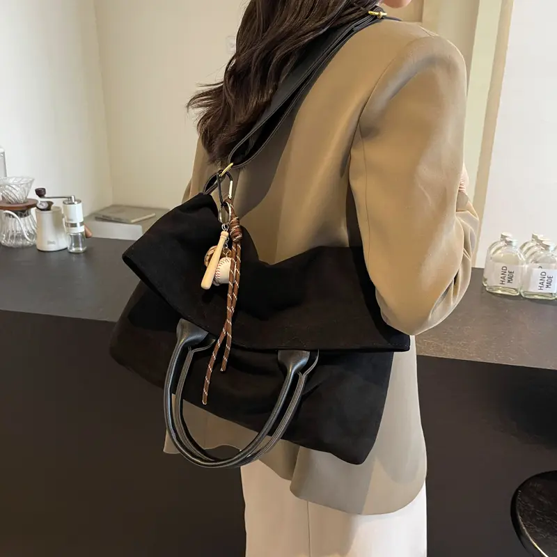LEFTSIDE Women PU Leather Crossbody Bag 2025 Winter Retro Trend Short Handle Shoulder Bag Luxury Designer Handbags and Purses