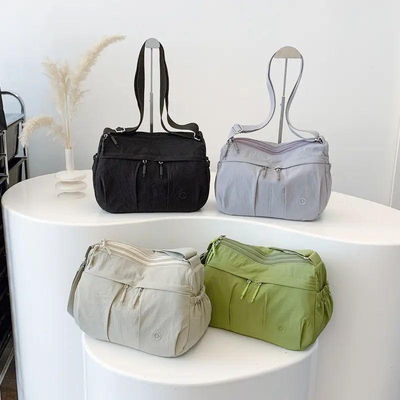 LEFTSIDE New Style Women's Bag Cloth Shoulder Bag 2025 Female Crossbody Bag Multiple Pockets Travel Handbags and Purses