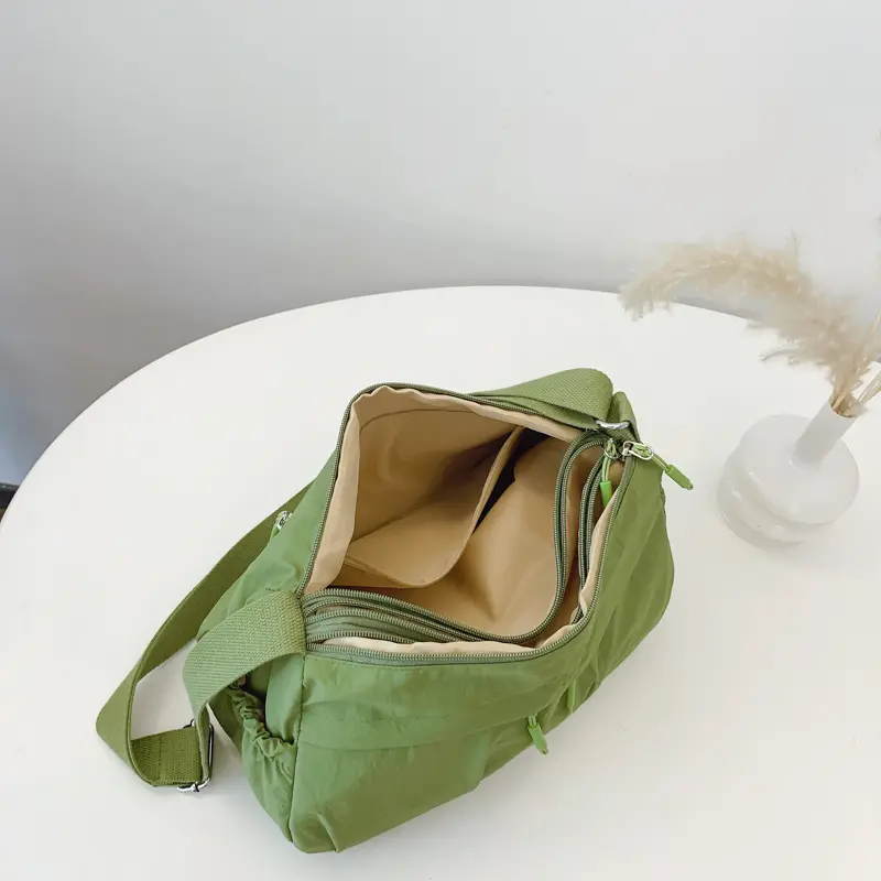 LEFTSIDE New Style Women's Bag Cloth Shoulder Bag 2025 Female Crossbody Bag Multiple Pockets Travel Handbags and Purses