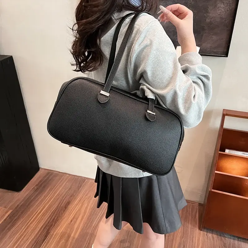 LEFTSIDE Fashion Retro Women Pillow Handbags and Purses 2025 Spring Luxury Leather Tote Bags Trend Females Shoulder Bags