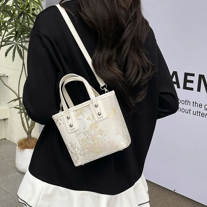 LEFTSIDE Chinese Style Soft Mini Crossbody Bags for Women 2025 New Trendy Shoulder Bags Females Short Handle Handbags and Purses