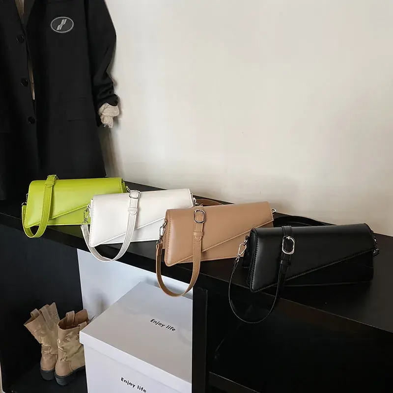 LEFTSIDE Small PU Leather Flap Shoulder Bag for Women 2024 Winter New Trend Y2K Handbags and Purses Females Crossbody Bags