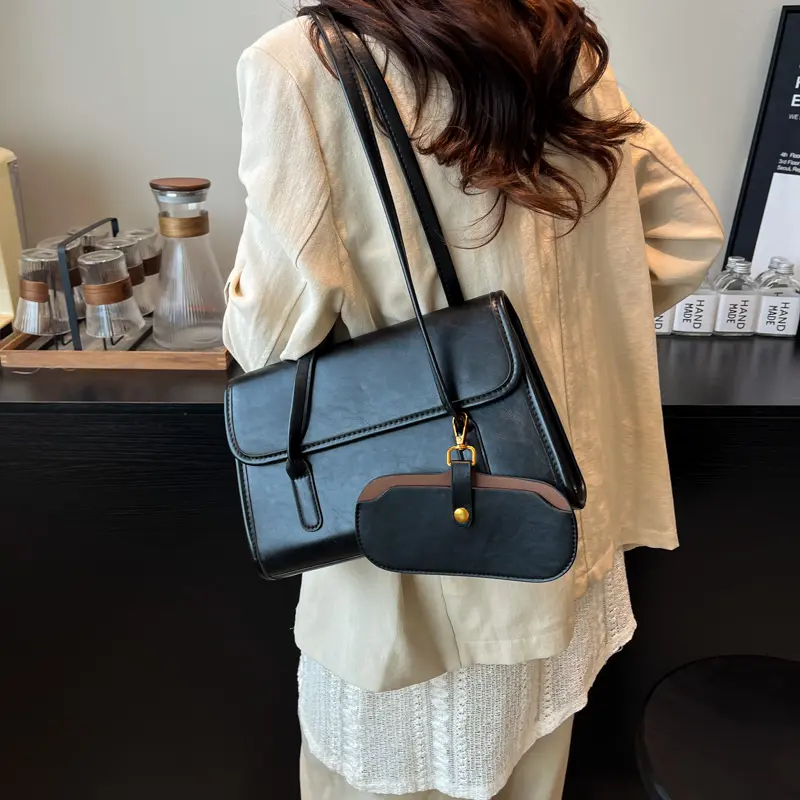 LEFTSIDE Women Small PU Leather Office Shoulder Bag 2025 New Trend Luxury Crossbody Bag Female Vintage Handbags and Purses