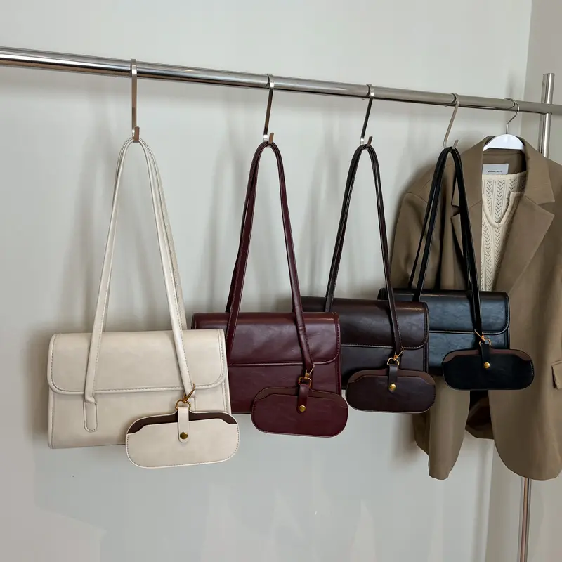 LEFTSIDE Women Small PU Leather Office Shoulder Bag 2025 New Trend Luxury Crossbody Bag Female Vintage Handbags and Purses