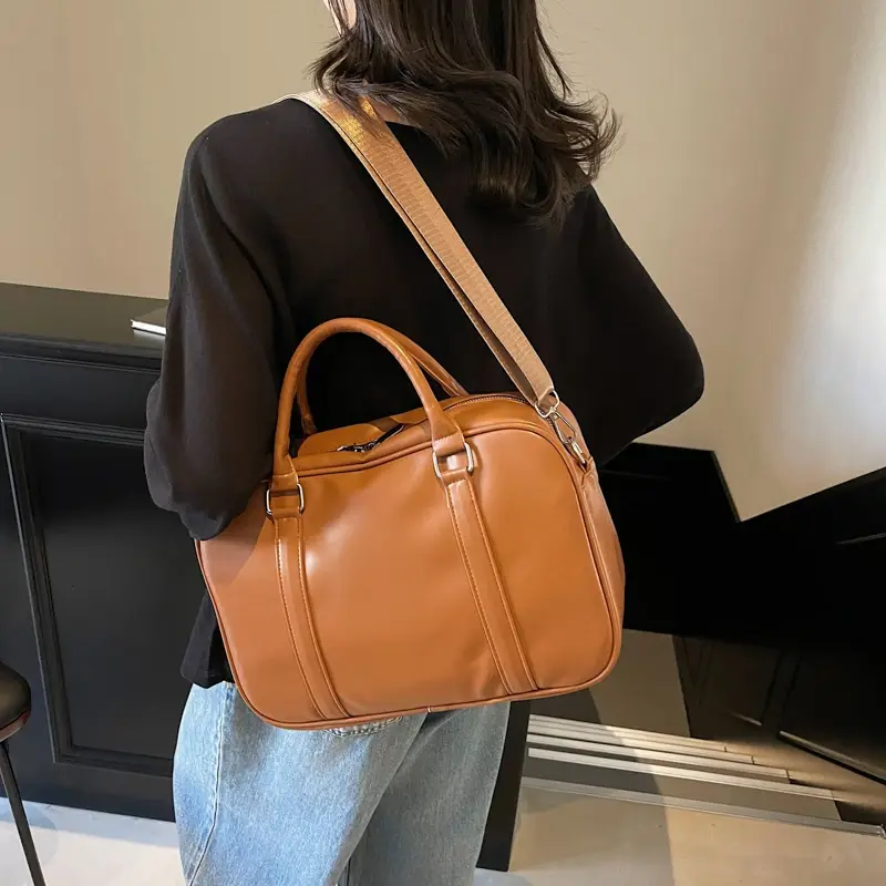 LEFTSIDE PU Leather Crossbody Bags for Women 2025 Y2K Ladies Shoulder Bag Females Simple Solid Color Handbags and Purses