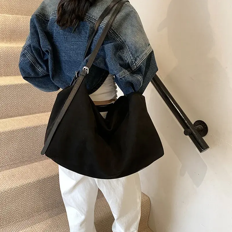 LEFTSIDE NUBUCK Large Shopper Shopping Shoulder Bags Lady Tote Bag for Women 2024 Winter New Trend Y2K Fashion Design Handbags