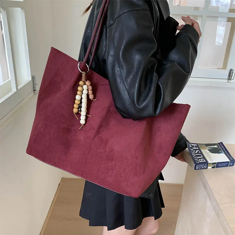 LEFTSIDE Large Capacity Retro PU Leather Shoulder Bags for Women Tote Bag 2025 Winter Luxury New Designer Purses and Handbags