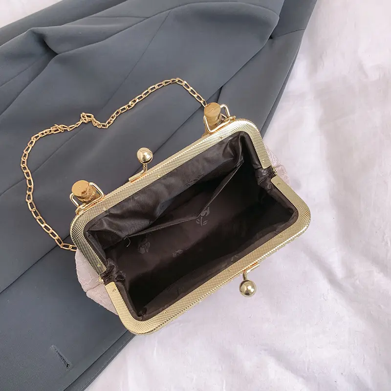 LEFTSIDE Small Chinese Style Cloth Crossbody Bags for Women Chain Shoulder Bags Females Short Handle Handbags Evening Purses