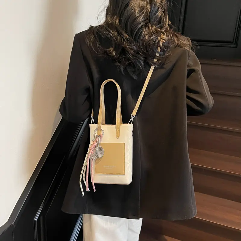 LEFTSIDE Mini PU Leather Crossbody Bags for Phone Women 2025 Summer Fashion Shoulder  Bag Females Silver Handbags and Purses