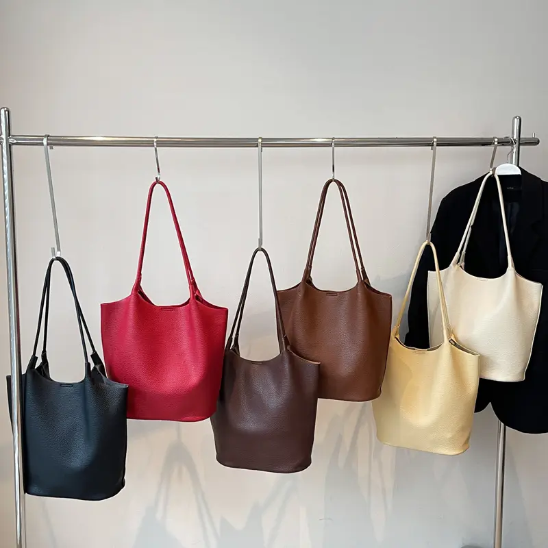 LEFTSIDE Luxury PU Leather Tote Bag 2025 Winter Auturm Casual New Shoulder Bag Young Women's Underarm Bag Handbags and Purses