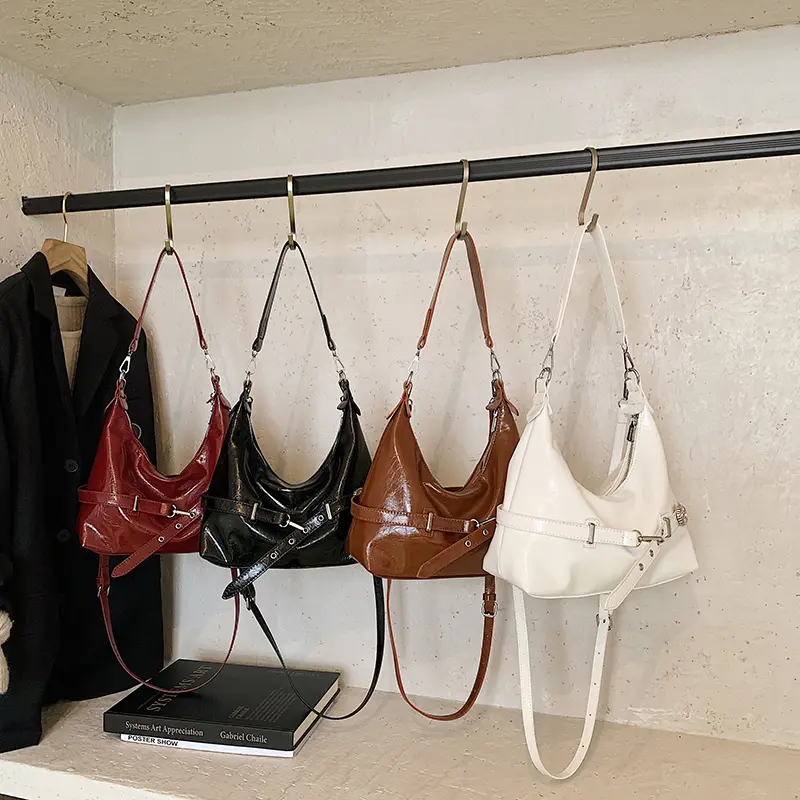 LEFTSIDE  Design PU Leather Small Underarm Bags for Women 2025 Trend Female Luxury Brand Shoulder Crossbody Bag Handbags