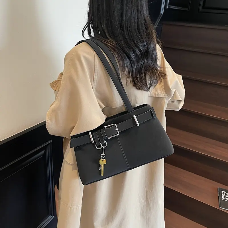 LEFTSIDE Women's Bag Lazy Faux Suede Shoulder Bag 2025 Winter New Y2K Retro Tote Bag Luxury Brand Designer Handbags and Purses
