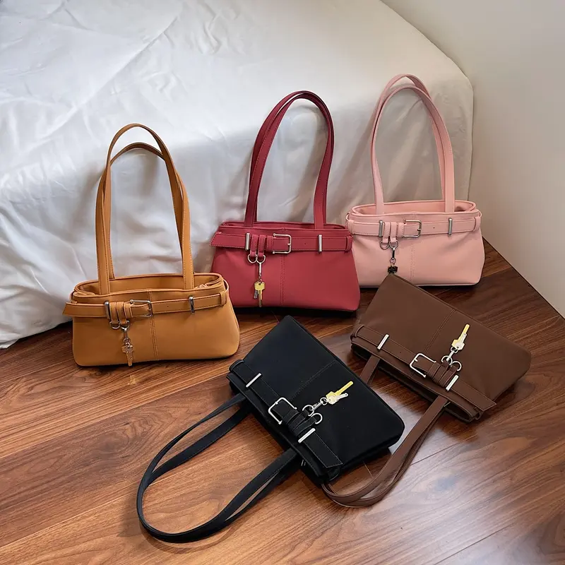 LEFTSIDE Women's Bag Lazy Faux Suede Shoulder Bag 2025 Winter New Y2K Retro Tote Bag Luxury Brand Designer Handbags and Purses