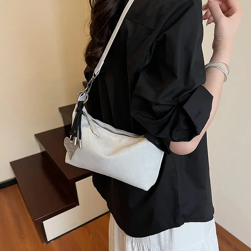 LEFTSIDE Small Crossbody Bags for Women 2025 Fashion Trend Underarm Shoulder Bags Females Solid Color Handbags and Purses