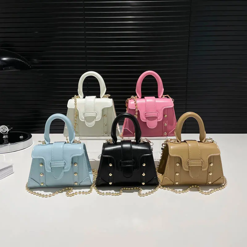 LEFTSIDE Cute Mini PU Leather Flap Crossbody Bags for Women 2025 Fashion Simple Shoulder  Bag Females Chain Handbags and Purses