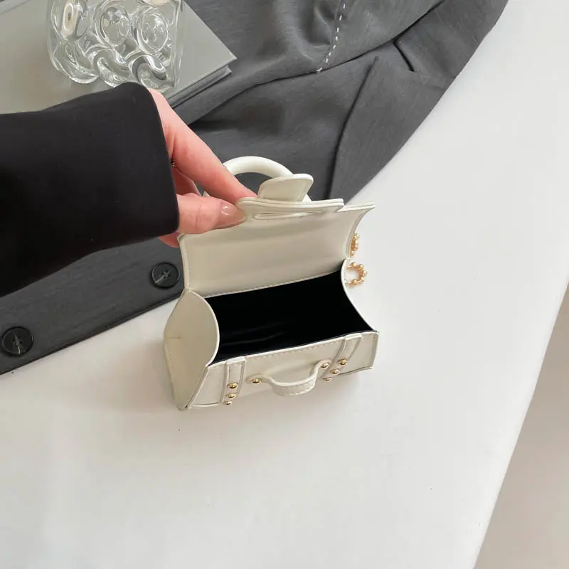 LEFTSIDE Cute Mini PU Leather Flap Crossbody Bags for Women 2025 Fashion Simple Shoulder  Bag Females Chain Handbags and Purses
