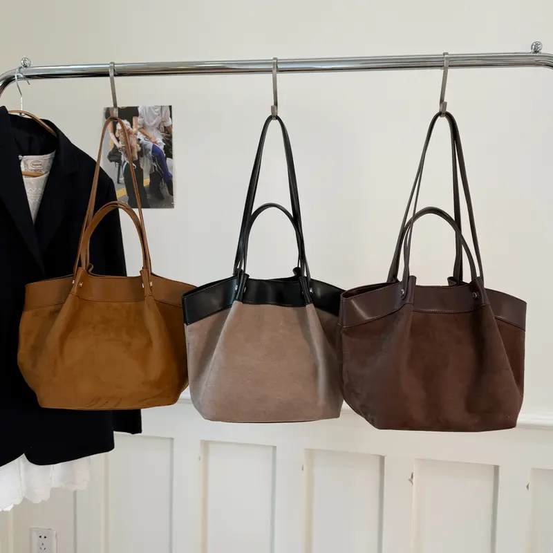 LEFTSIDE Luxury Brand Simple High-capacity PU Leather Hobo Bag Female Shoulder Bag 2025 Winter Retro Female New Handbags