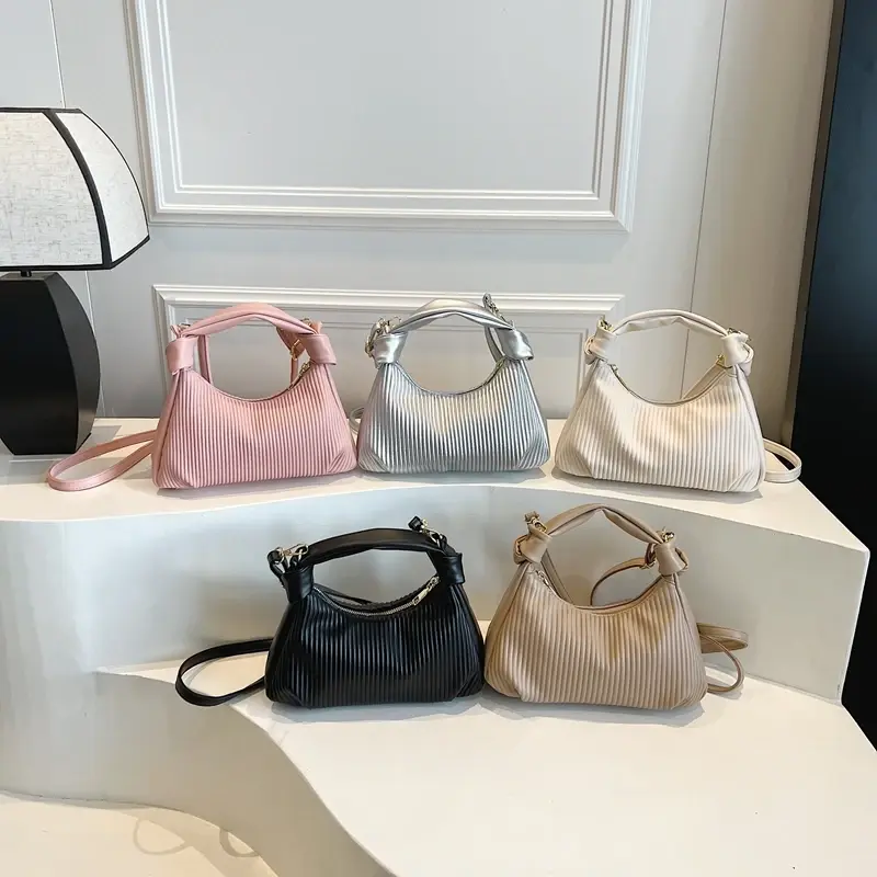 LEFTSIDE Small Silver PU Leather Shoulder Bag for Women 2025 Spring New Trend Y2K Handbags and Purses Females Crossbody Bags