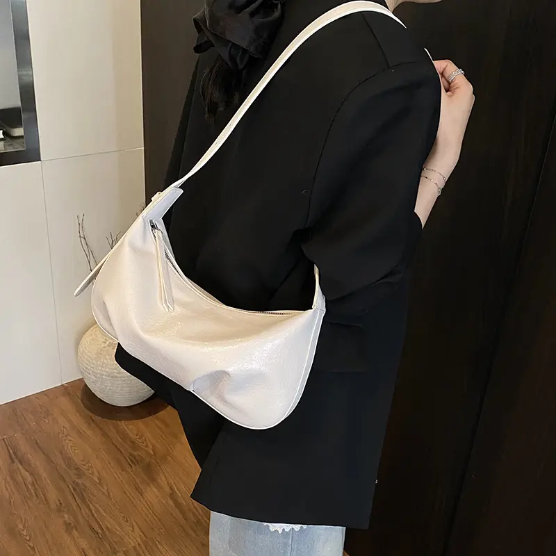 LEFTSIDE Design PU Leather Crossbody Bags for Women 2025 New Trend Female Shoulder Bag Soft Underarm Green Handbags and Purses