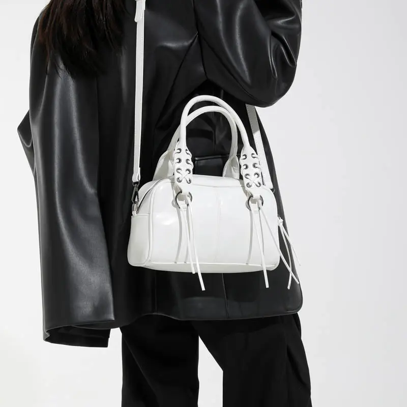 LEFTSIDE Women Small PU Leather Shoulder Bag 2025 Winter Short Handle Crossbody Bag Luxury Designer New Handbags and Purses