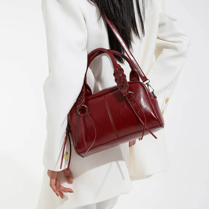 LEFTSIDE Women Small PU Leather Shoulder Bag 2025 Winter Short Handle Crossbody Bag Luxury Designer New Handbags and Purses