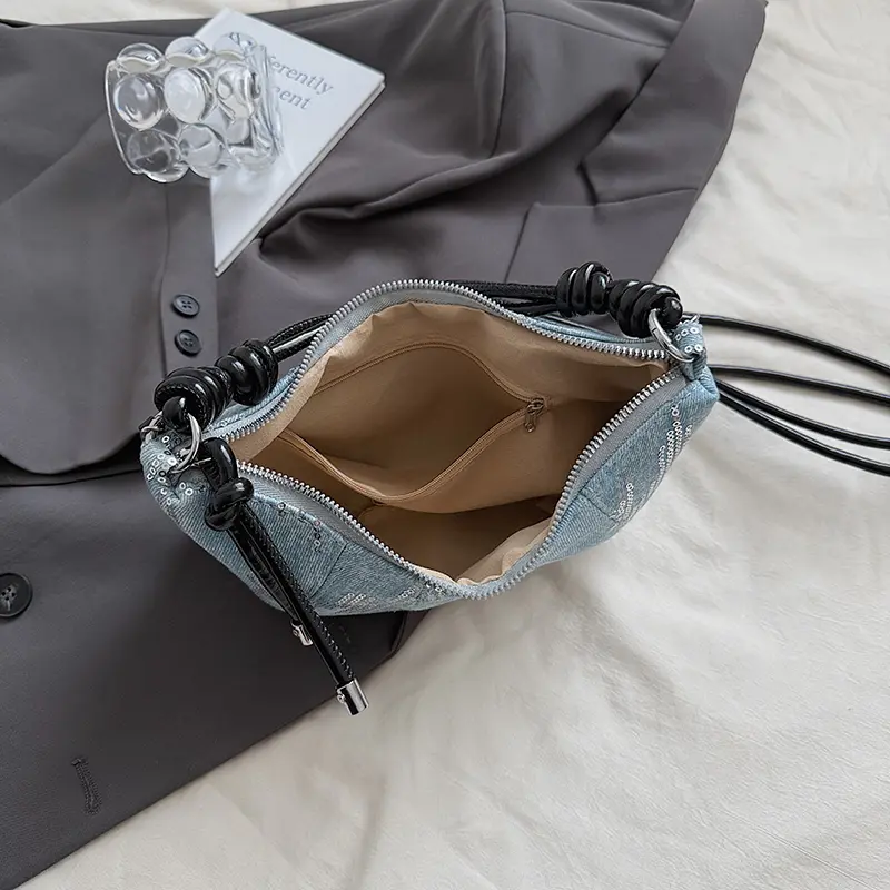 LEFTSIDE 2025 New Trend Small Splicing Leather Shoulder Bag Women Fashion Simple Handbags and Purses Lady Chain Crossbody Bag