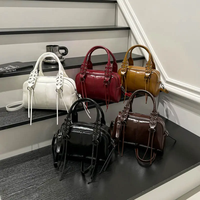 LEFTSIDE Women Small PU Leather Shoulder Bag 2025 Winter Short Handle Crossbody Bag Luxury Designer New Handbags and Purses