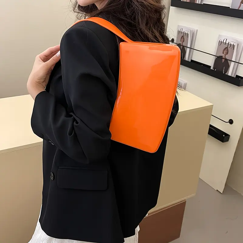 LEFTSIDE Small Design PU Leather Underarm Bags for Women 2025 Summer New Trend Simple Shoulder Bag Ladies Handbags and Purses