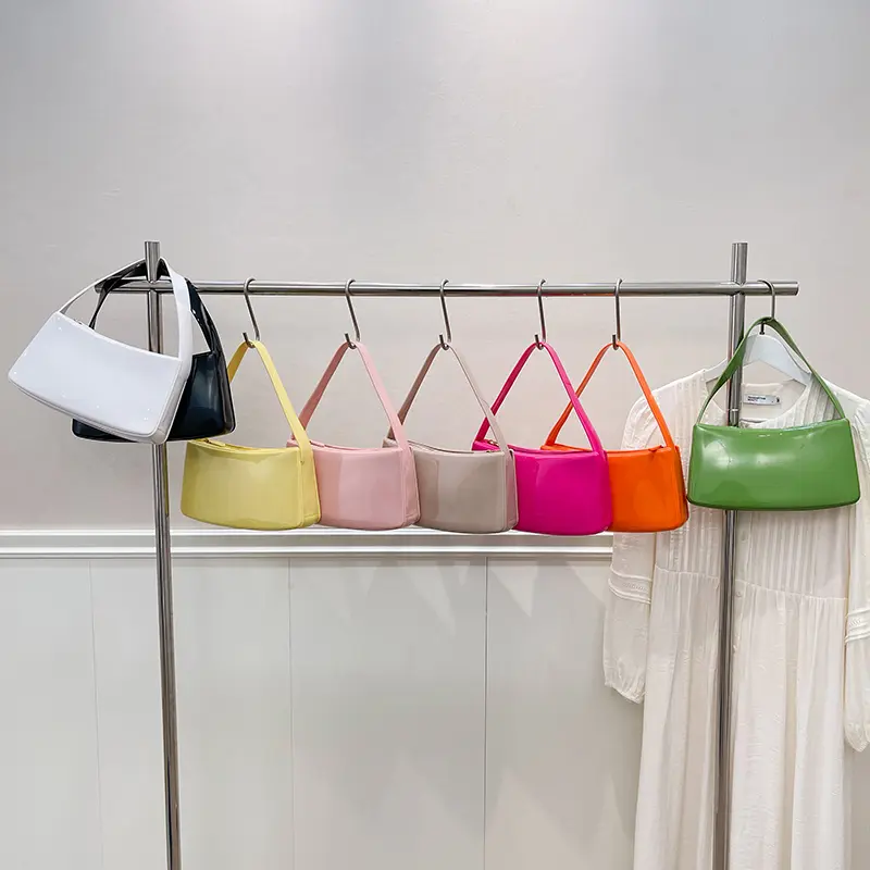 LEFTSIDE Small Design PU Leather Underarm Bags for Women 2025 Summer New Trend Simple Shoulder Bag Ladies Handbags and Purses